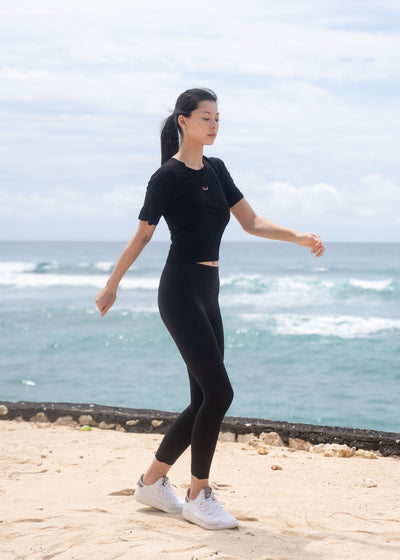 Relaxed Crew Neck Tee (Jet Black)