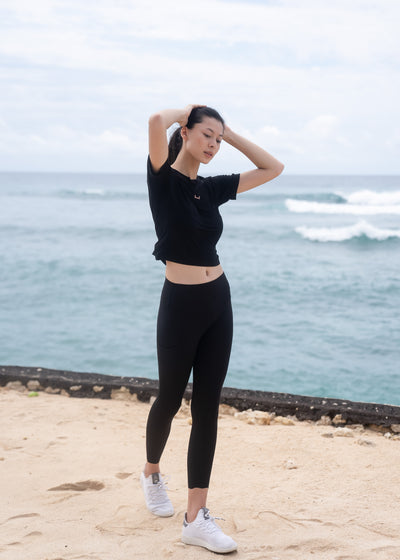 Relaxed Crew Neck Tee (Jet Black)