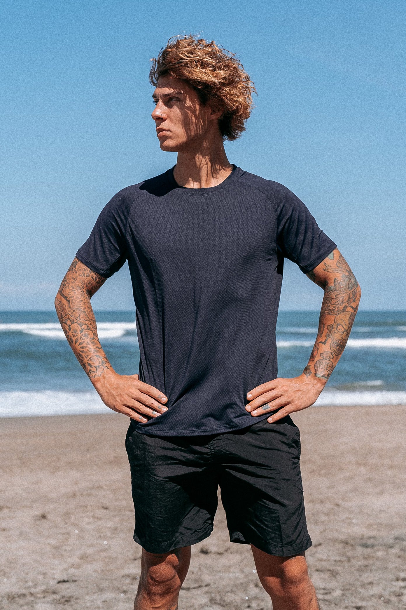 Surpass Limits Tee (Azure)