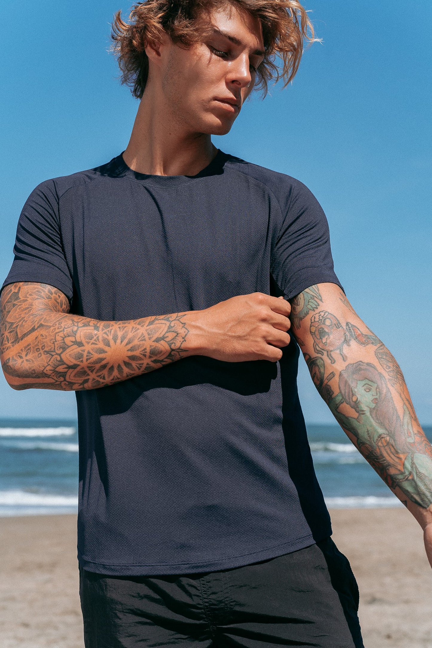 Surpass Limits Tee (Azure)